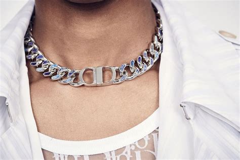 dior men's jewelry|christian Dior men's necklace.